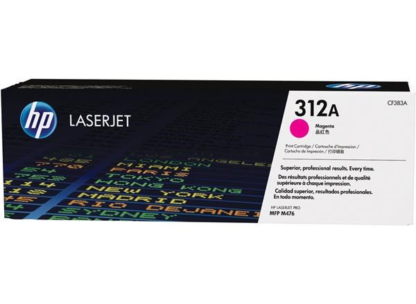 HP 312A Magenta LJ Toner Cart, CF383A (2,700 pages)