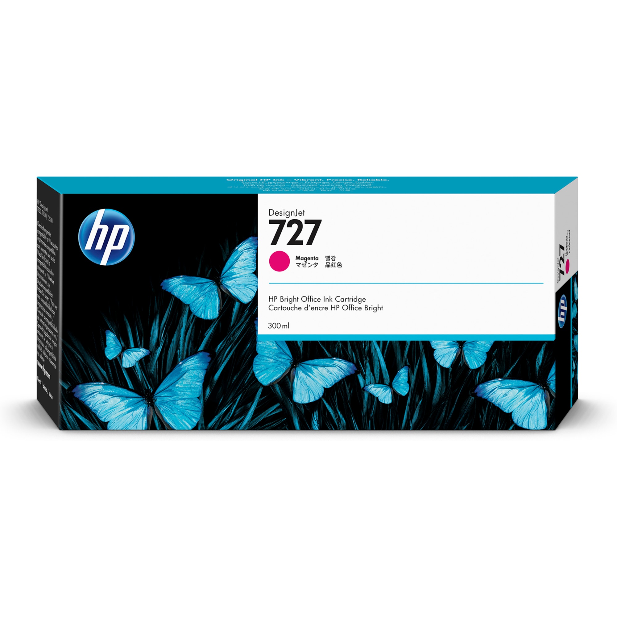 HP 727 300-ml Magenta DesignJet Ink Cartridge (F9J77A)