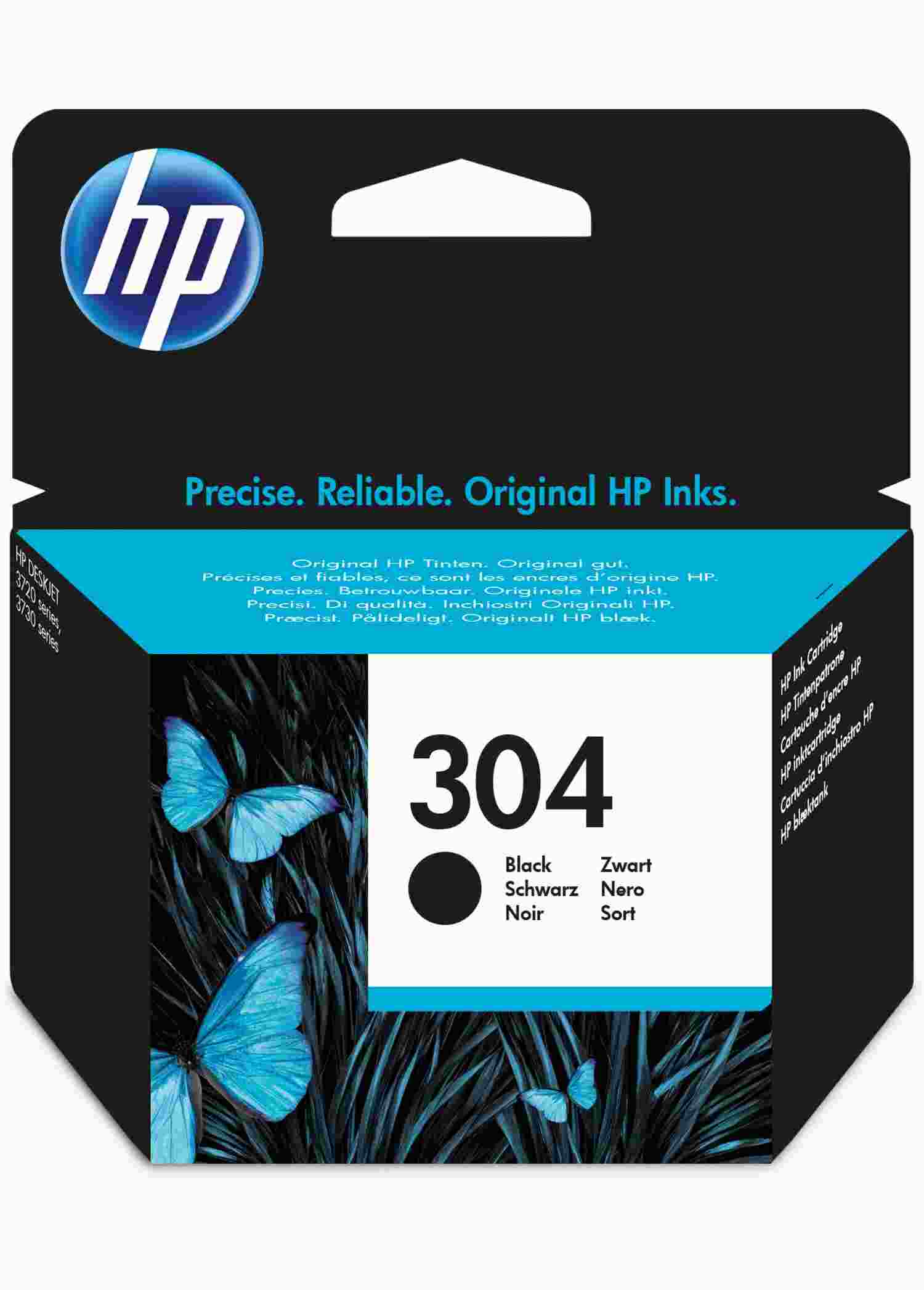 HP 304 Black Ink Cartridge (N9K06AE#BA3)