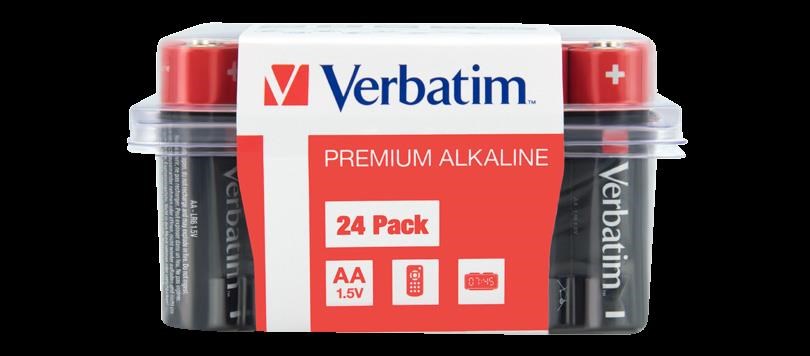 VERBATIM Alkalická Baterie AA 24 Pack / LR6 49505