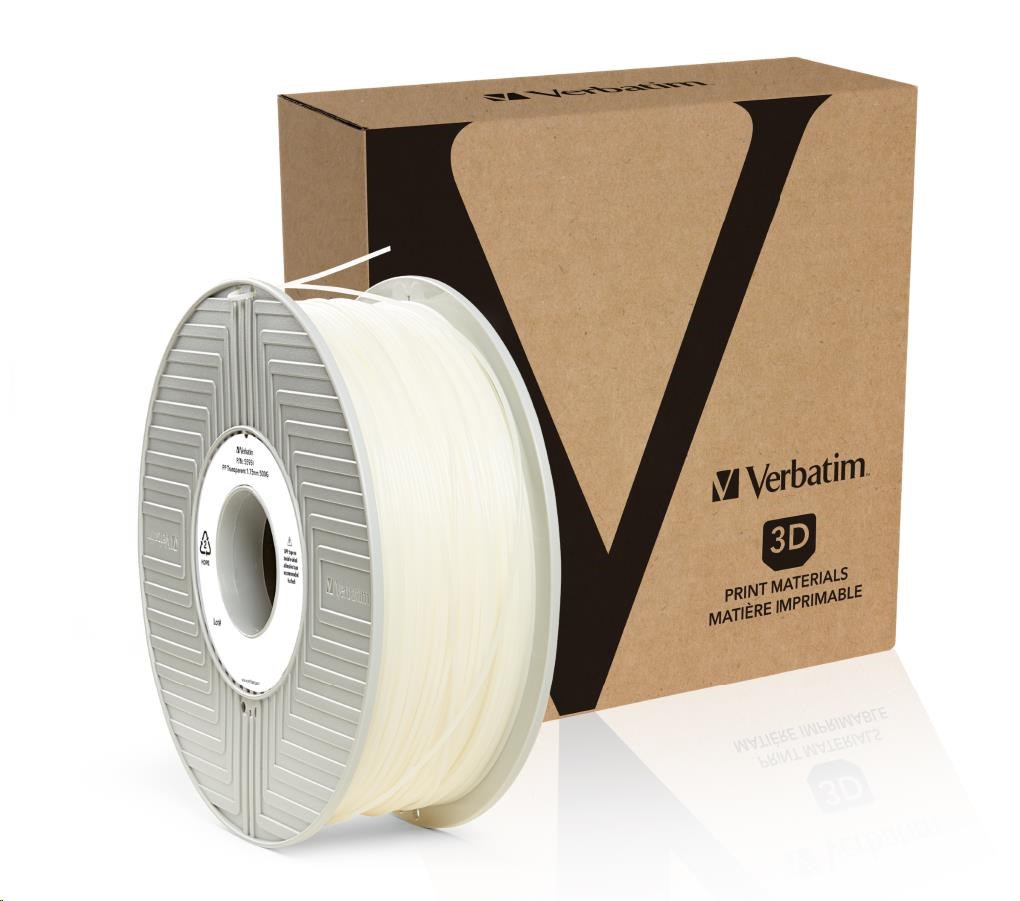 VERBATIM 3D Printer Filament PP 1.75mm, 231m, 500g natural 55952