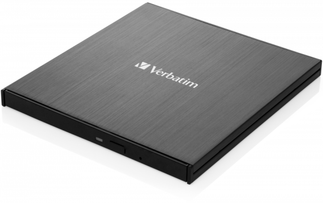 VERBATIM externí mechanika DVD-RW Rewriter USB-C, černá + NERO 43886