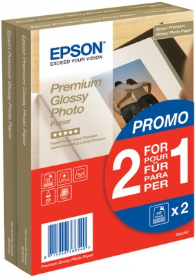 Paper Premium Glossy Photo 10x15 255g/m2 (2x40 sheet) 2 za cenu 1