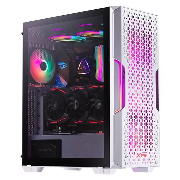 ADATA XPG case STARKER AIR Mid-Tower, bez zdroje, 1x 120mm + 1x 120mm ARGB, Bílá STARKERAIR-WHCWW