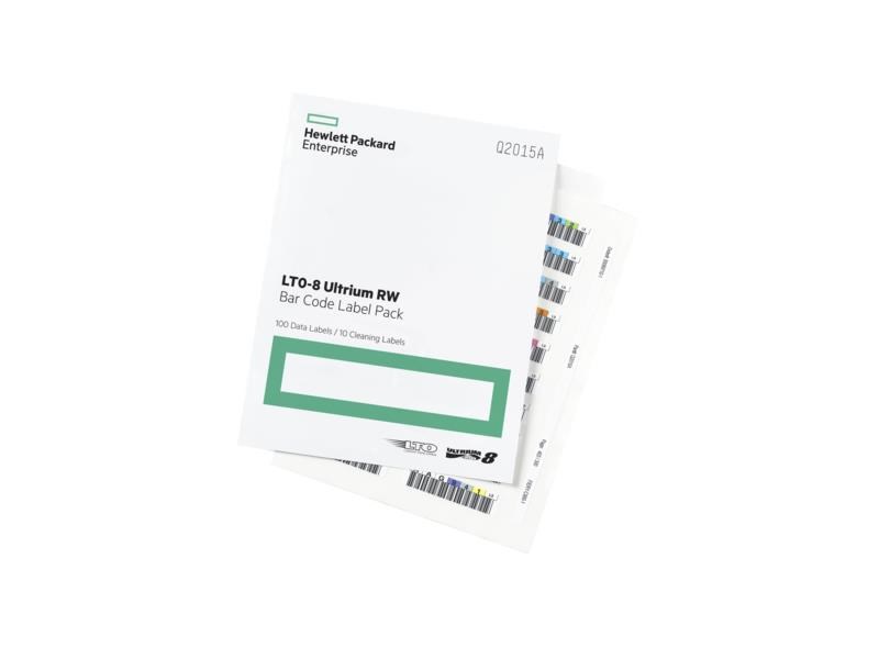 HPE LTO-8 Ultrium RW Bar Code Label Pack Q2015A