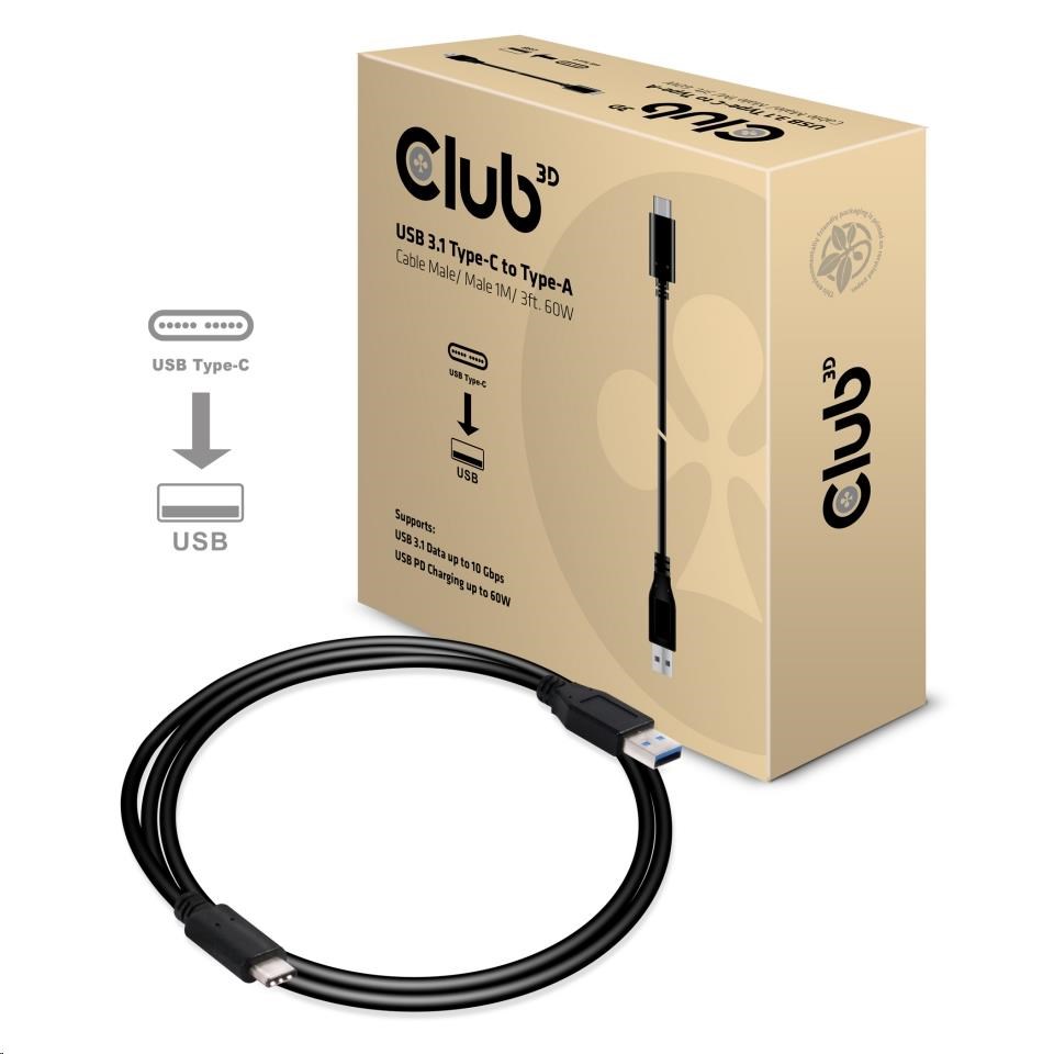 Club3D CAC-1523 USB 3.1 TYPE C na USB 3.0 1m