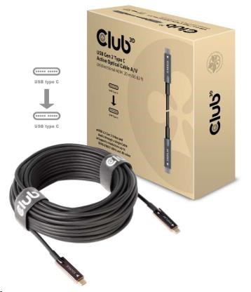 Club3D CAC-1589 USB 3.2 typ C Gen2, aktivní, (M/M), 20m