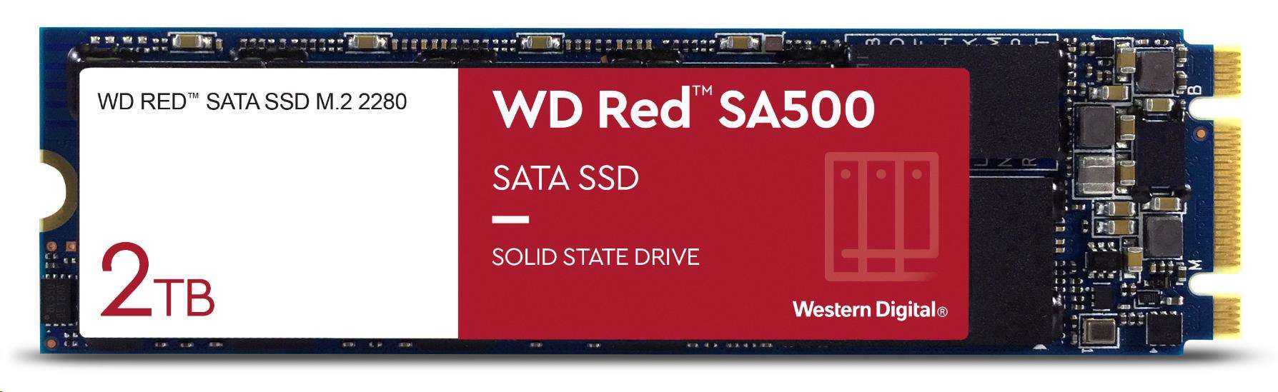 WD RED SSD 3D NAND WDS200T1R0B 2TB M.2 SATA, (R:560, W:530MB/s)