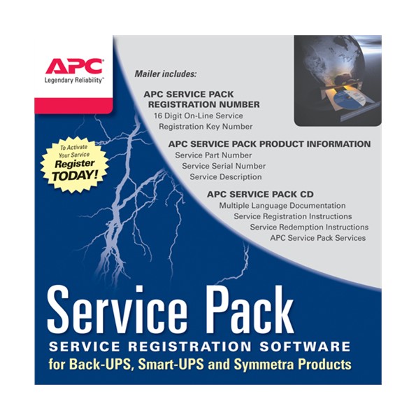 APC 3 Year Service Pack Extended Warranty (for New product purchases), SP-01 - WBEXTWAR3YR-SP-01