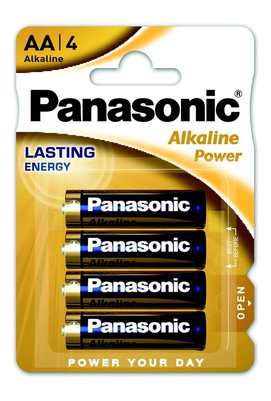 PANASONIC Alkalické baterie Alkaline Power LR6APB/4BP AA 1,5V (Blistr 4ks)