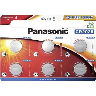 Panasonic CR2025 6ks