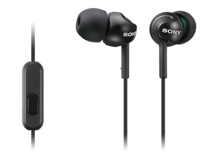 SONY stereo sluchátka MDR-EX110AP, černá (MDREX110APB.CE7)