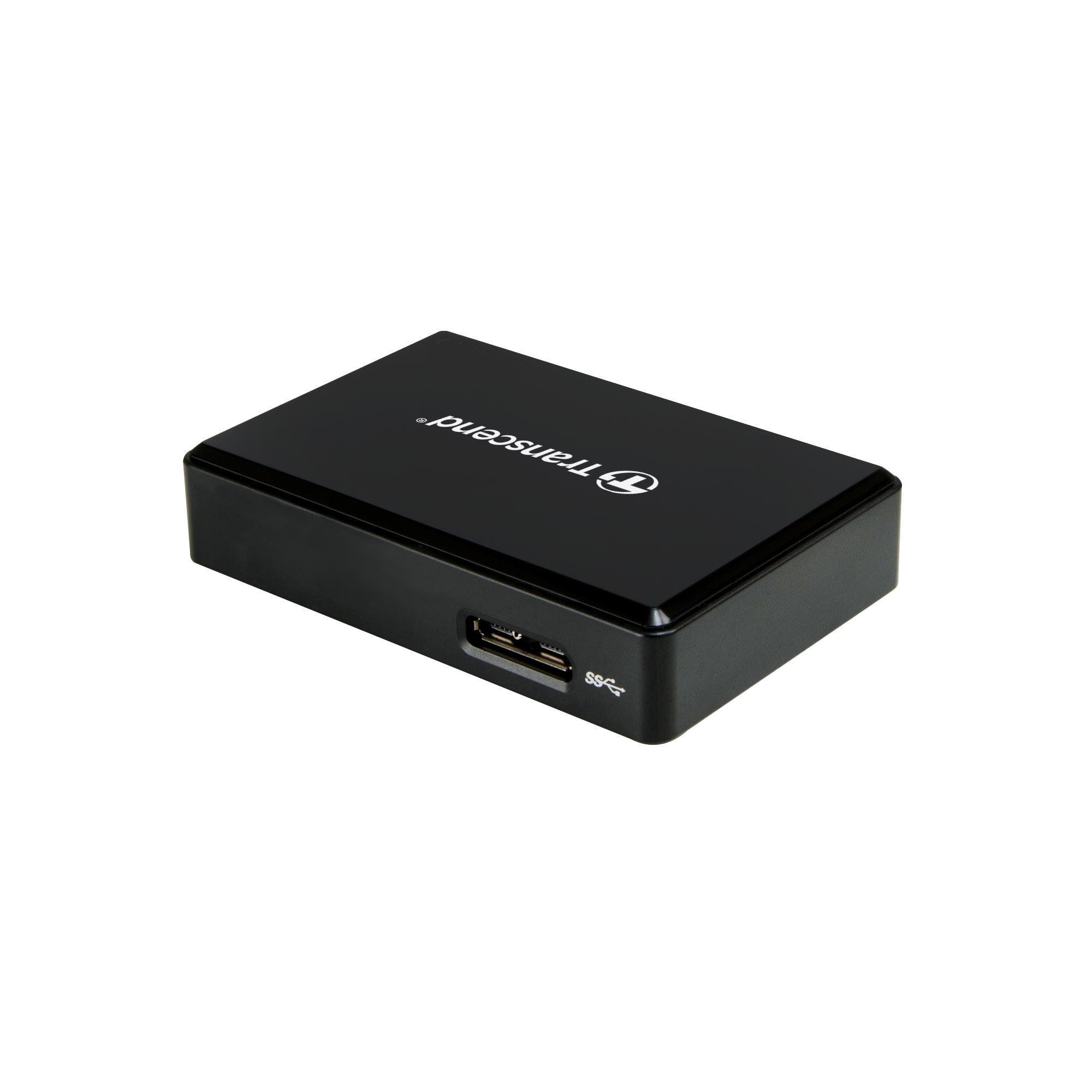 TRANSCEND Gen1 All-in-1 UHS-II Multi Card Reader RDF9K2, USB 3.1, Black TS-RDF9K2