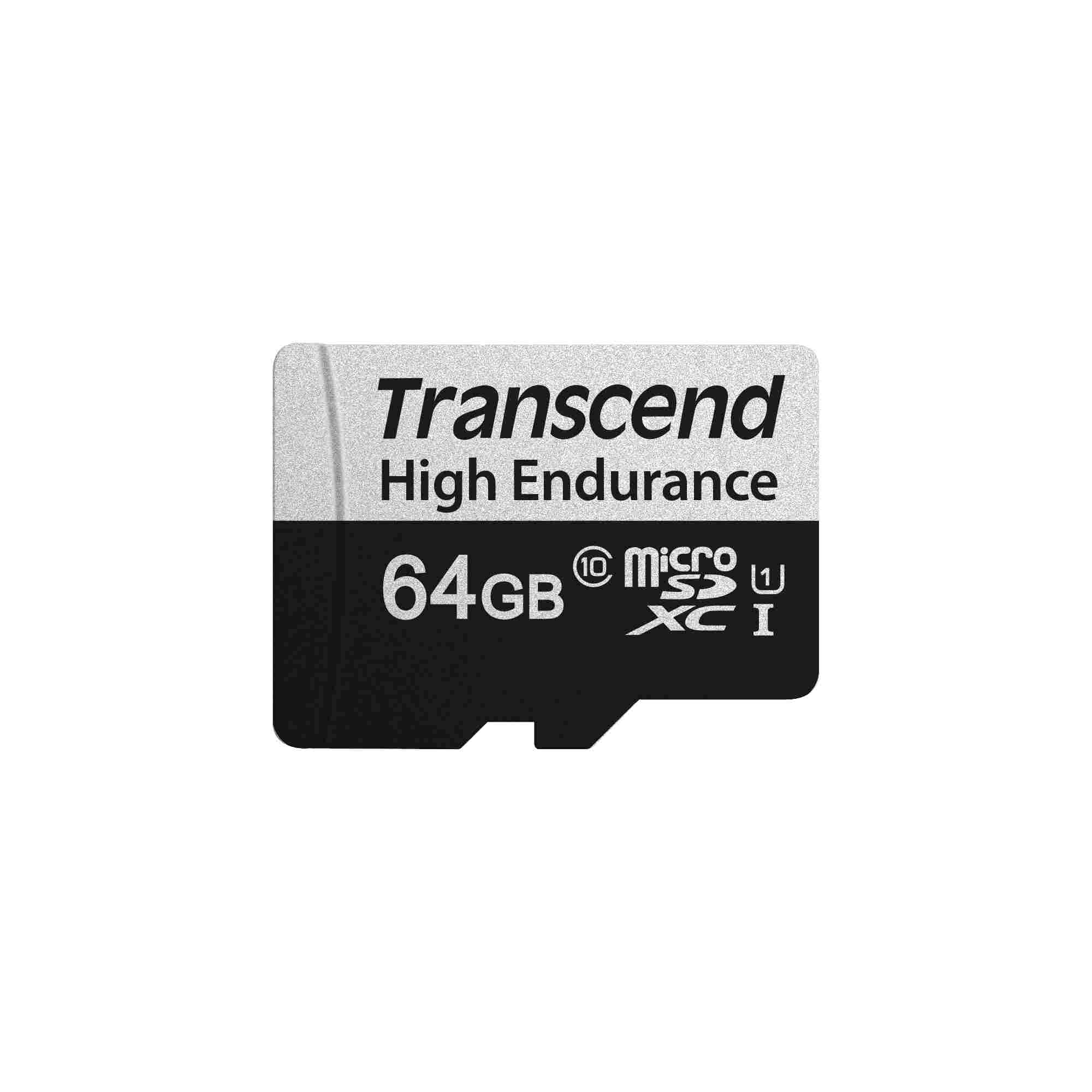 TRANSCEND MicroSDXC karta 64GB 350V, High Endurance TS64GUSD350V