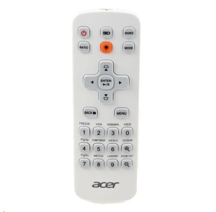 ACER Universal Remote Controller J3 25 keys, white, enter, Laser stand-alone package