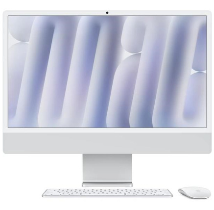 Apple iMac 24'' 4.5K display M4 chip 8-core CPU and 8-core GPU, 16GB, 256GB SSD - Silver