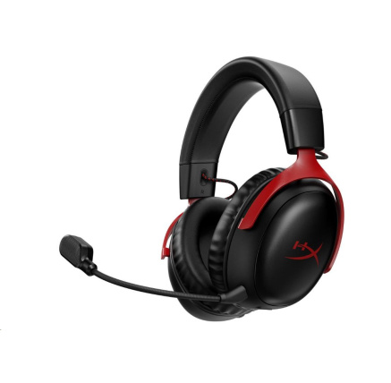 HyperX Cloud III Wireless BLK/RED GAM HEADSET - Sluchátka k PC