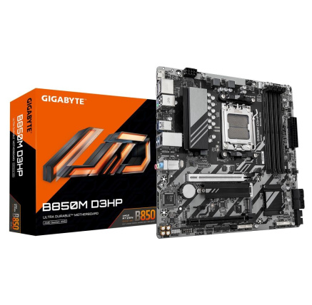 GIGABYTE MB Sc AM5 B850M D3HP, AMD B850, 4xDDR5, 2xDP, 1xHDMI, mATX