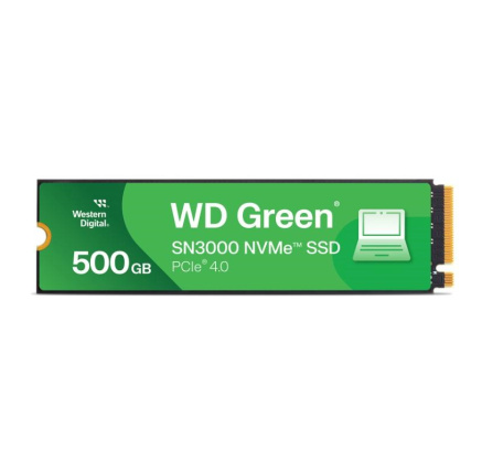 WD GREEN SSD 500GB SN3000, PCIe Gen4x4, M.2 2280, (R:5000/W:4100 MB/s)