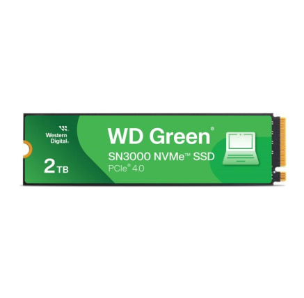 WD GREEN SSD 2TB SN3000, PCIe Gen4x4, M.2 2280, (R:5000/W:4200 MB/s)