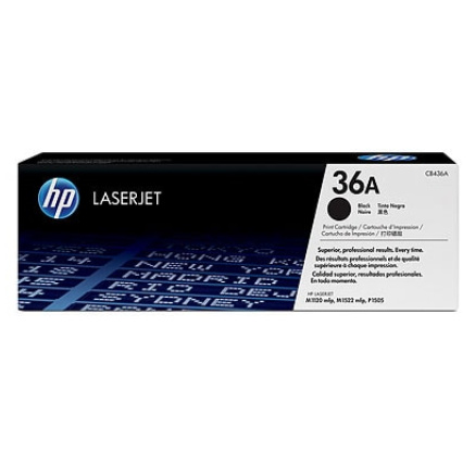 HP 36A Black LJ Toner Cart, CB436A (2,000 pages)