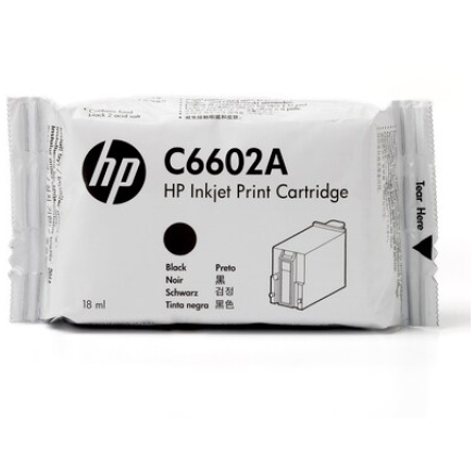 HP Black 18 ml Generic Inkjet Print Cart, C6602A