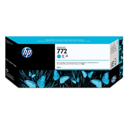 HP 772 Cyan DJ Ink Cart, 300 ml, CN636A