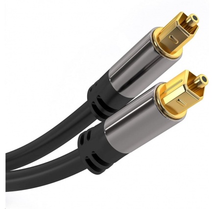 PremiumCord Kabel Toslink M/M, 6mm, 3m, černá