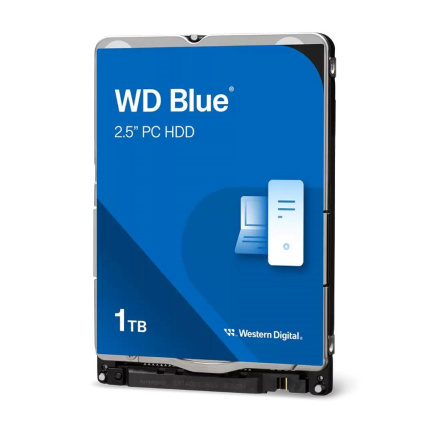 WD BLUE WD10SPZX 1TB, SATA III 2.5", 128MB 5400RPM, 150MB/s, 7mm, SMR