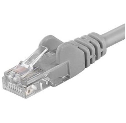 PremiumCord Patch kabel UTP RJ45-RJ45 CAT6 5m šedá