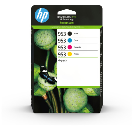 HP 953 CMYK Original Ink Cartridge 4-Pack (700 / 700 / 700 / 1,000 pages)