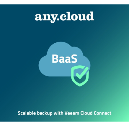 Anycloud BaaS | BaaS for Veeam Cloud Connect Backup License (1VM/12M)