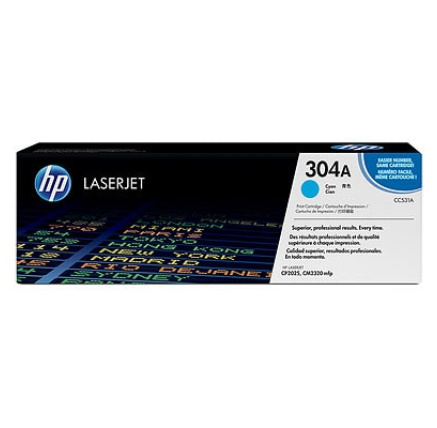 HP 304A Cyan LJ Toner Cart, CC531A (2,800 pages)