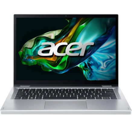 ACER NTB Aspire 3 Spin 14 (A3SP14-31PT-C5Y3),intel N100,14" 1920x1200 Touch,4GB,128GB SSD,Intel UHD,W11H,Pure Silver