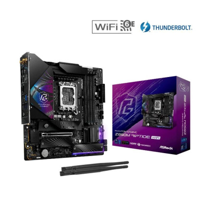 ASRock MB Sc LGA1851 Z890M RIPTIDE WIFI, Intel Z890, 4xDDR5, 1xDP, 1xHDMI, 2xThunderbolt, WI-FI, mATX