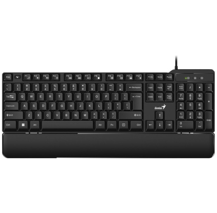 GENIUS klávesnice KB-100XP, Drátová, Ergo předložka, USB, CZ+SK layout