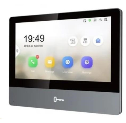 HIKVISION DS-KH8350-WTE1/EU, 7" IP bytový dotykový monitor; Wi-Fi; PoE