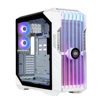 Cooler Master case HAF 700 EVO Big-Tower, ARGB, bez zdroje, 3x 120mm ARGB Fan, 2x 200mm ARGB Fan, bílá