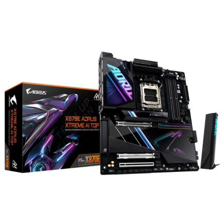 GIGABYTE MB Sc AM5 X870E A XTREME AI TOP, AMD X870, 4xDDR5, 2xHDMI, 2xThunderbolt, WiFi, EATX