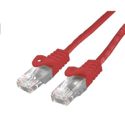 C-TECH kabel patchcord Cat6, UTP, červený, 0,25m