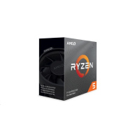 CPU AMD RYZEN 5 3600, 6-core, 3.6 GHz (4.2 GHz Turbo), 35MB cache (3+32), 65W, socket AM4, Wraith Stealth Cooler