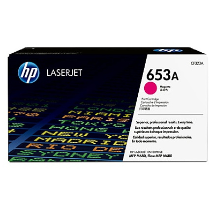 HP 653A Magenta LJ Toner Cart, CF323A (16,500 pages)