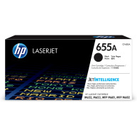 HP 655A Black Original LaserJet Toner Cartridge (CF450A) (12,500 pages)