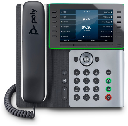 Poly Edge E550 IP telefon, PoE