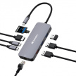 VERBATIM Hub USB-C Pro Multiport 9 Port, 3x USB 3.2, 2x USB-C, HDMI, RJ45, microSD/SD, šedá