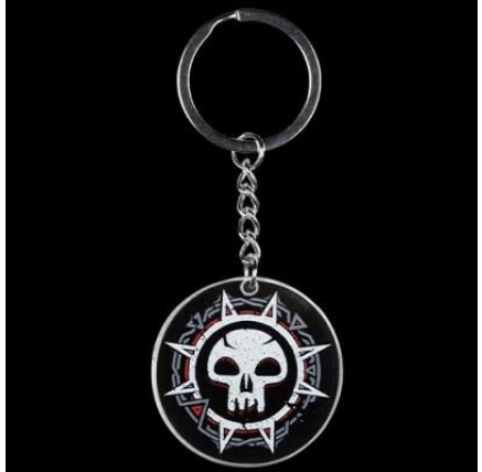 Konix Magic: The Gathering "Black Mana" Metal Keychain