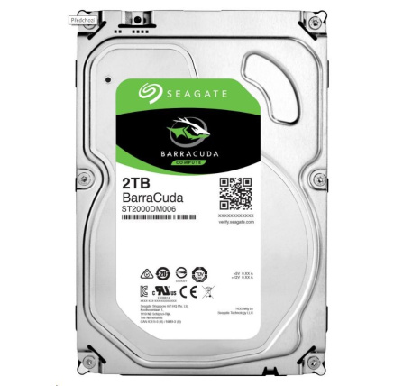 Bazar - SEAGATE HDD BARRACUDA 3,5" - 2TB, SATAIII, 7200rpm, 256MB cache, recertified product