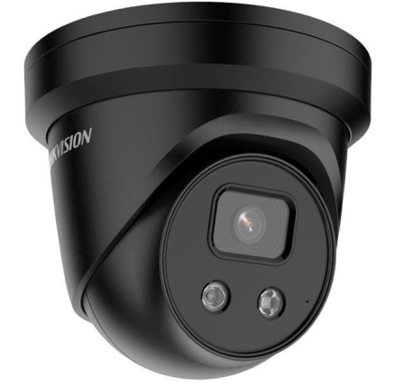 HIKVISION DS-2CD2346G2-IU(BLACK)(2.8mm)(C) 4MPix IP Turret AcuSense kamera; IR 30m, IP67, mikrofon, černá