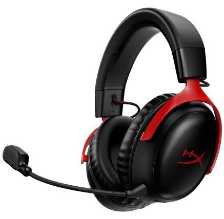 HyperX Cloud III Wireless BLK/RED GAM HEADSET - Sluchátka k PC