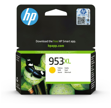 HP 953XL High Yield Yellow Original Ink Cartridge (1,600 pages)